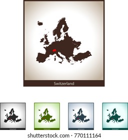 map of Switzerland