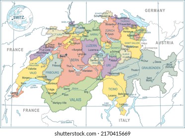 264 Map valais Images, Stock Photos & Vectors | Shutterstock