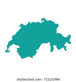 map of switzerland icon