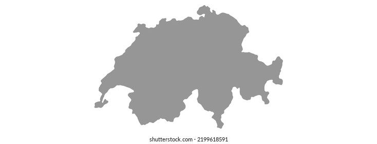 Karte Schweiz, Vektorhintergrund. Einziger Landbau