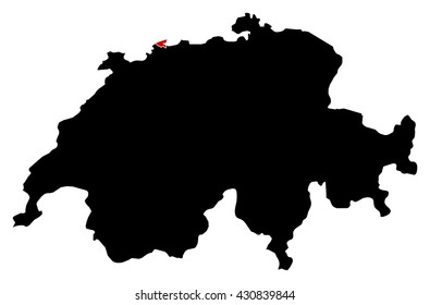 Map - Swizerland, Basel-Stadt