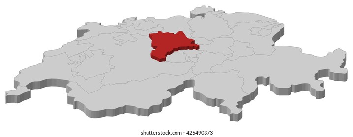 Map - Swizerland, Lucerne