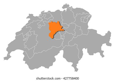 Map - Swizerland, Lucerne