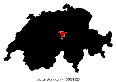 Map - Swizerland, Nidwalden