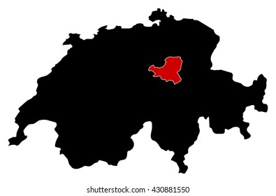 Map - Swizerland, Schwyz