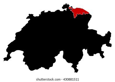Map - Swizerland, Thurgau