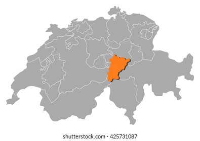Map - Swizerland, Uri