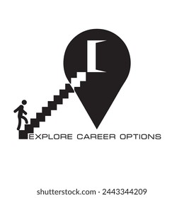 Map symbol suggesting a visit to Explore Career Options