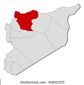 Map - Syria, Aleppo