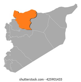 Map - Syria, Aleppo