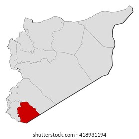 Map - Syria, As-Suwayda