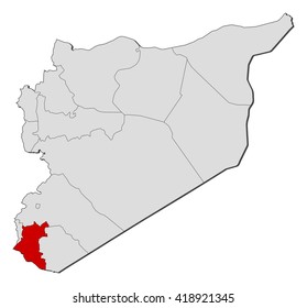 Map - Syria, Daraa