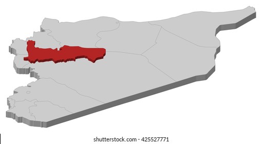 Map - Syria, Hama