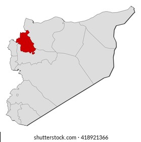 Map - Syria, Idlib