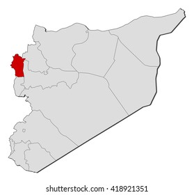 Map - Syria, Latakia