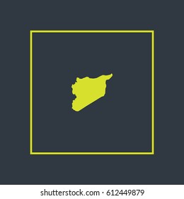 Map of Syria Vector Illustration

