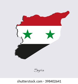 Map of Syria for your design, concept Illustration.