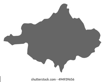 Map - Szabolcs-Szatmar-Bereg (Hungary)
