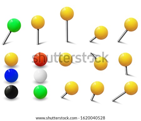 Map tacks, Round Pins and Plastic Map Push Pins