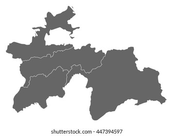 Map - Tajikistan