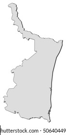 Map - Tamaulipas (Mexico)