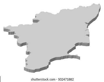 195 Tamil nadu map 3d Images, Stock Photos & Vectors | Shutterstock