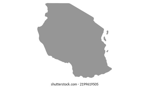 Map Tanzania vector background. Isolated country texture