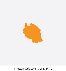 Map of Tanzania Vector Illustration