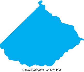 map of telfair county in georgia state in usa