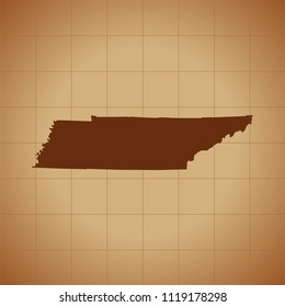 map of Tennessee