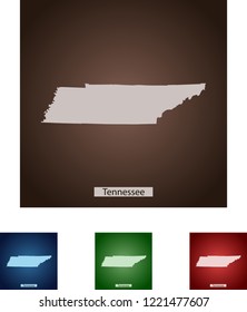 map of Tennessee