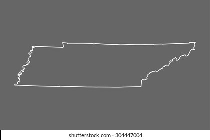 map of Tennessee