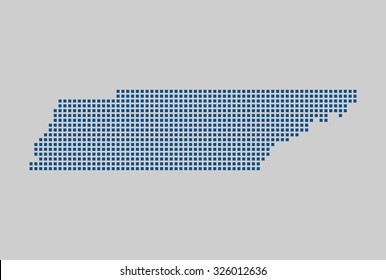 map of Tennessee