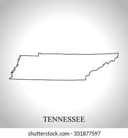 map of Tennessee