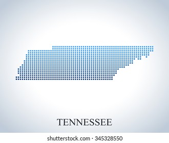 map of Tennessee