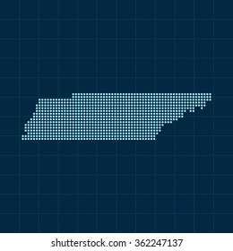 map of Tennessee