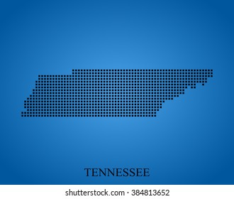 map of Tennessee