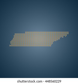 map of Tennessee