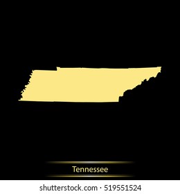 map of Tennessee