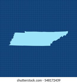 map of Tennessee