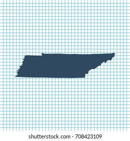 map of Tennessee