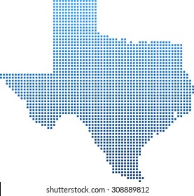 Highly Detailed Texas Map Dots Dotted Stock Vector (Royalty Free ...