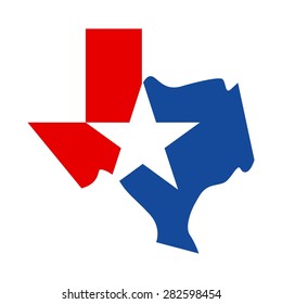 Map of Texas. texas logo. icon austin template vector.