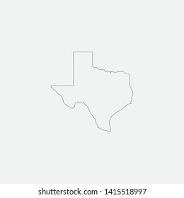 Map of Texas - United States graphic element Illustration template 