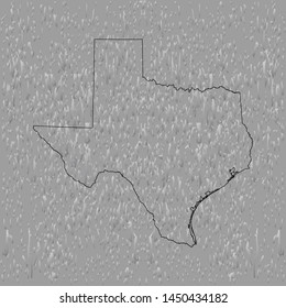 map of Texas. vector illustration
