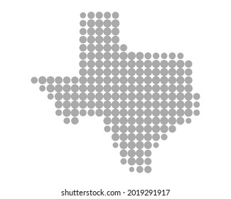 Map of Texas as vector illustration