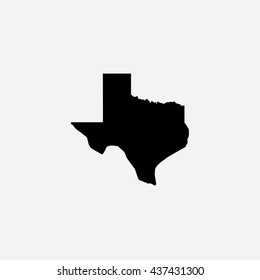 Map of Texas Vector Illustration