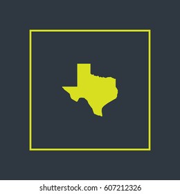 Map of Texas Vector Illustration

