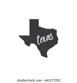 Map of Texas Vector Illustration