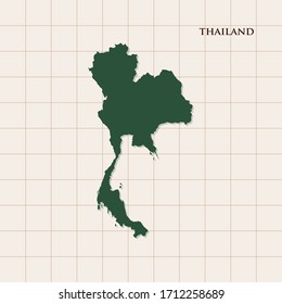 Map of Thailand vector design template